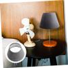 IWOWHERO Simple Design Velvet Lampshade Desk Lamp Cover Modern Lampshade for Living Room view 3