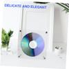 MOBUTOFU Acrylic Cd Display Stand Rack Portable Blank Holder for Diy Crafting Elegant Design for Organizing Showcasing Office Events view 2