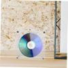 GRIRIW Acrylic Cd Stand Rack Transparent Decorative Display Holder for Cd Albums Lightweight and Elegant Design for Home Decor and Organization view 3