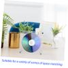 GRIRIW Acrylic Cd Stand Rack Transparent Decorative Display Holder for Cd Albums Lightweight and Elegant Design for Home Decor and Organization view 4