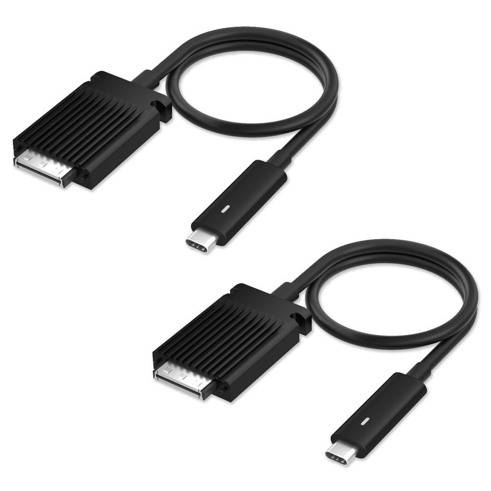 EbidDealz (2 - Pack) USB Type C to Trinity Cable 3V37X 5T73G Supports Thunderbolt-3 40 Gbps, 4K Resolution at 60Hz, Compatible with Docking Stations Dell TB15, TB16 and K16A