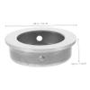 IWOWHERO 2pcs Recessed Cabinet Handles Pocket Door Handles for Enhanced Safety Sleek Embedded Design for Cabinets view 3