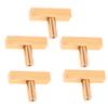 WOONEKY 5pcs Kitchen Cabinet Handles Dresser Door Pulls Zinc Alloy Hardware Modern Drawer Pulls Sturdy Cabinet Knobs view 1