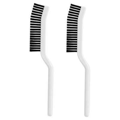 CHILDWEET 2pcs Ergonomic Handle Cleaning Brush Hard Bristle for Groove Tile Window Track Siding