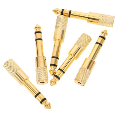 Levemolo 6pcs Headphone Adapter Jack Stereo Audio Adapter for Headphones Easy Install Cable Converter