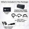 D6000 Dell Docking Station Dual Monitor - USB C Universal Dock with 130W Adapter, HDMI, DisplayPort, USB-C Cables - Supports 4K Display (Renewed) view 2