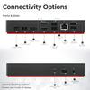 40AY0090US Lenovo Thinkpad Docking Station Dual Monitor - Supports 4K Display, Thinkpad Dock with 90W Adapter, HDMI, DisplayPort, USB C Cables & Cloth - Lenovo Docking Station view 4