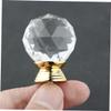 SEWOART 4pcs Classic Crystal Ball Handles Cabinet Knobs for Decor Drawer Knob Brushed Gold Kitchen Living view 3