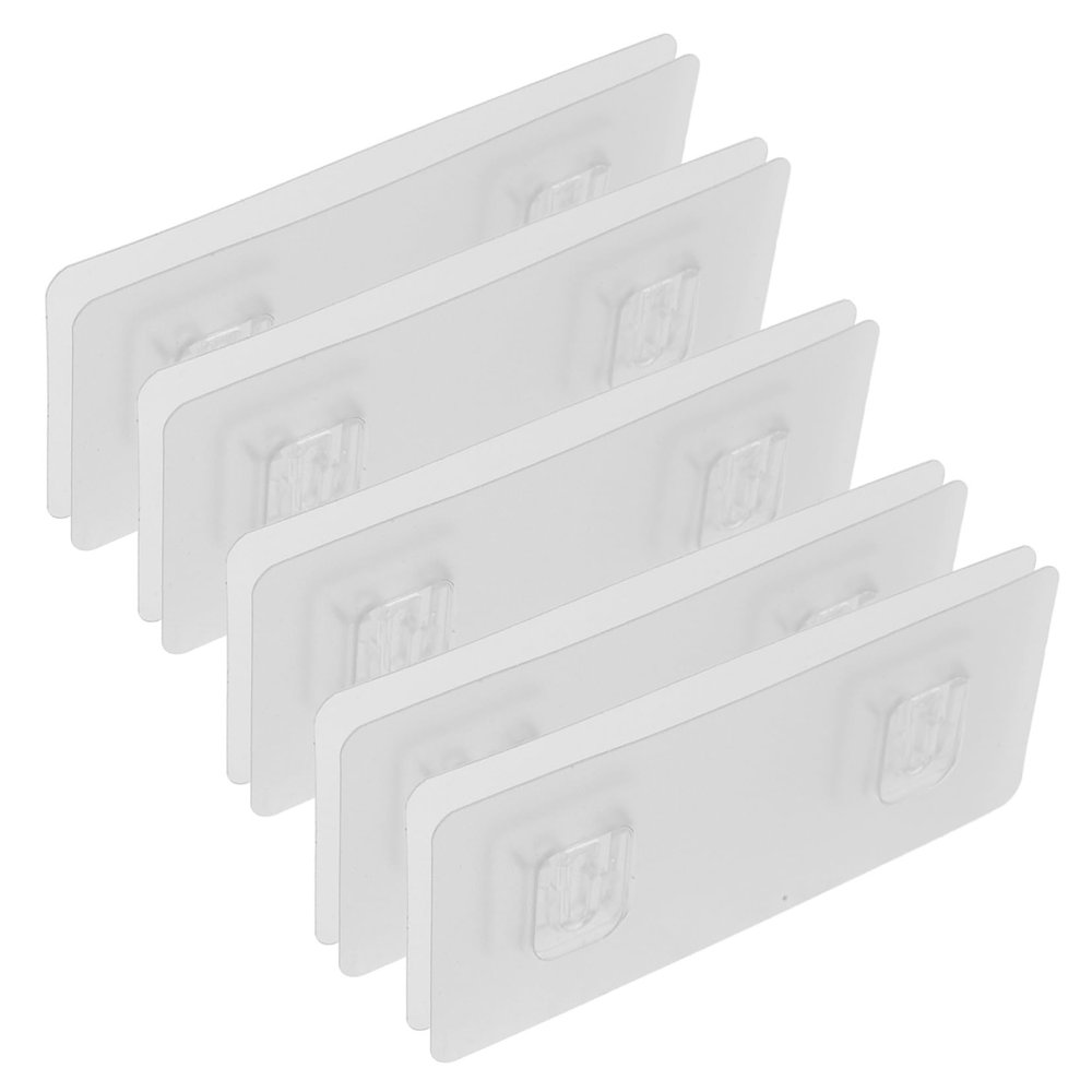 CAXUSD 5sets Wall Mounted Adhesive Socket Holder No Drill Router Storage Rack for Easy Installation Cable Management for Home and Office Use