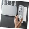 CAXUSD 5sets Wall Mounted Adhesive Socket Holder No Drill Router Storage Rack for Easy Installation Cable Management for Home and Office Use view 4