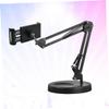 ARTIBETTER 360 Degree Rotatable Metal Base Phone Holder for Desk and Bed Arm Bracket Stand for Cell Phone and Tablet view 3