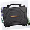 BUTIFULSIC Durable Safety Tool Box Impact Resistant Storage Case for Digital Accessories High-density Shockproof Design Convenient Reverse Lock Catch Black Color view 2