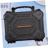 BUTIFULSIC Durable Safety Tool Box Impact Resistant Storage Case for Digital Accessories High-density Shockproof Design Convenient Reverse Lock Catch Black Color view 4
