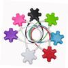 OSOLADY Port Audio Splitter Adapter Snow Shape Headset Splitter for Sharing Music Compatible Devices Portable Keychain Design Black view 4