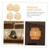 BCOATH 4pcs Bamboo Lamp Shade Rustic Ceiling Lampshades Woven Rattan Lampshade Decorative Pendant Light Cover view 3