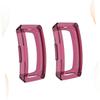 ARTIBETTER 2pcs TPU Shockproof Protective Case for Hr Scratch Hollow Cover Dark Red Lightweight Design for Easy Access and Enhanced view 2