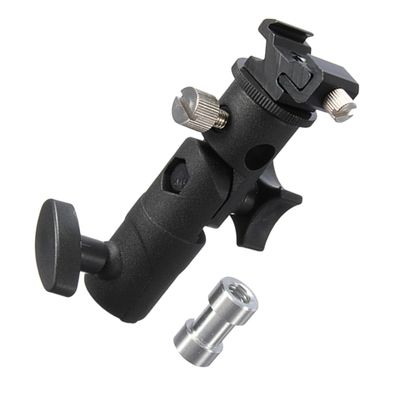 CAXUSD Adjustable Light Bracket Mount for Photography Flashlight Holder with Compatibility for Tripods Vertical and Horizontal Positioning for