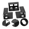 HAPINARY 2sets Under Desk Keyboard Holder Laptop Bracket Protective Pads Storage Rack for Laptops Keyboards and Cables Versatile Organization for view 2
