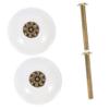 KONTONTY 2pcs Round Dresser Knobs Cabinet Door Handles for Kitchen Bathroom Dresser Easy to Install view 1