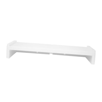 ARTIBETTER 1pc Elevated Computer Monitor Stand Modern Desktop Riser for Laptop and Printer White Display Shelf Ergonomic Design to Reduce Neck Pain Space-saving Organizer for Office Use