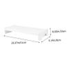 ARTIBETTER 1pc Elevated Computer Monitor Stand Modern Desktop Riser for Laptop and Printer White Display Shelf Ergonomic Design to Reduce Neck Pain Space-saving Organizer for Office Use view 4