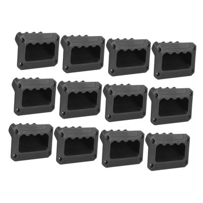 Gadpiparty 12pcs Plastic Recessed Pull Handles for Audio Speakers Sturdy Side Grasp Design for Stage Equipment Versatile and Decorative Small Speaker Accessories