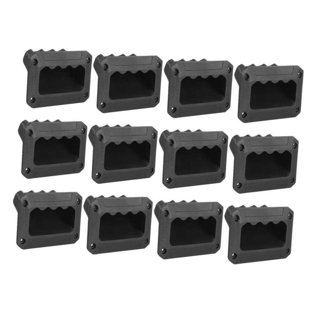 Gadpiparty 12pcs Plastic Recessed Pull Handles for Audio Speakers Sturdy Side Grasp Design for Stage Equipment Versatile and Decorative Small Speaker Accessories