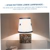 HOLIDYOYO Star Pattern Burlap Lamp Shade Cover for Chandeliers Wall Lamps Easy Installation Warm Atmosphere Decor for Living Bedroom and Boys and Girls view 2