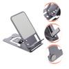 ULDIGI 1pc Foldable Aluminum Alloy Phone Stand Desktop Holder for Tablets and Smartphones and Stylish Design for Easy Video Watching and Hands Use Silver view 3