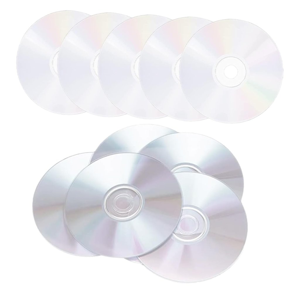 KONTONTY 10pcs DIY Cd Discs Adornment Wall Cd Decor Aesthetic Decor Simple Discs Decorations Handmade DIY