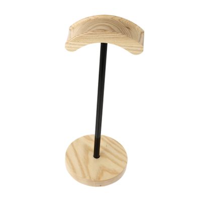 MERRYHAPY Metal Headphone Hanger Wooden Stand Desktop Organizer Strong Load Capacity Slip Space Saver