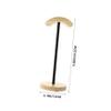 MERRYHAPY Metal Headphone Hanger Wooden Stand Desktop Organizer Strong Load Capacity Slip Space Saver view 2