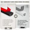 Cord Wall Cover, 236in Self-Adhesive Wire Covers for Cords on Wall, Extension Cable Hider for Floor, Mounted Tv, Home and Office Cavity 0.63" Wx0.31 H (Black) view 3