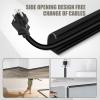 Cord Wall Cover, 236in Self-Adhesive Wire Covers for Cords on Wall, Extension Cable Hider for Floor, Mounted Tv, Home and Office Cavity 0.63" Wx0.31 H (Black) view 4