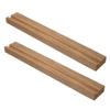 FAVOMOTO 2pcs Vinyl Record Display Rack Stand Wooden Record Holder for Showcase Storage view 1