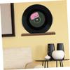 FAVOMOTO 2pcs Vinyl Record Display Rack Stand Wooden Record Holder for Showcase Storage view 2