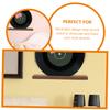 FAVOMOTO 2pcs Vinyl Record Display Rack Stand Wooden Record Holder for Showcase Storage view 4