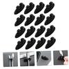 MERRYHAPY 16pcs Self-Adhesive Cable Clips for Car Interior Durable Cable Organizers for Headphone Data and Charging Wires Easy to Install Strong Adhesive Versatile Use Black view 2