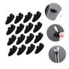 MERRYHAPY 16pcs Self-Adhesive Cable Clips for Car Interior Durable Cable Organizers for Headphone Data and Charging Wires Easy to Install Strong Adhesive Versatile Use Black view 3
