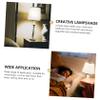 NULYLU Sturdy Cloth Lampshade Simple Style Light Cover Chandelier Accessory for Home Hotel Study view 2