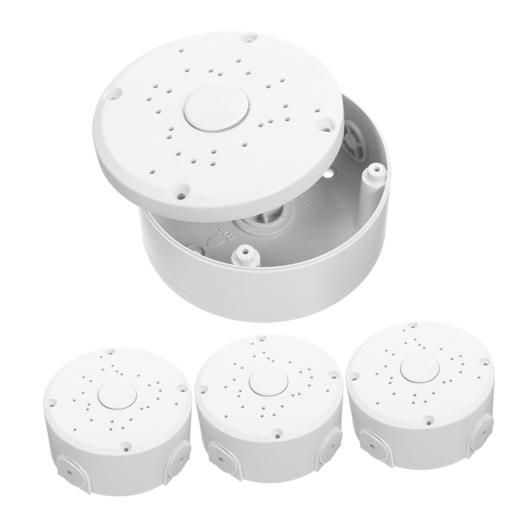 HOMSFOU 4pcs Hemisphere Bracket Cord Hider Box for Outdoor Electrical Boxes Cable Cover