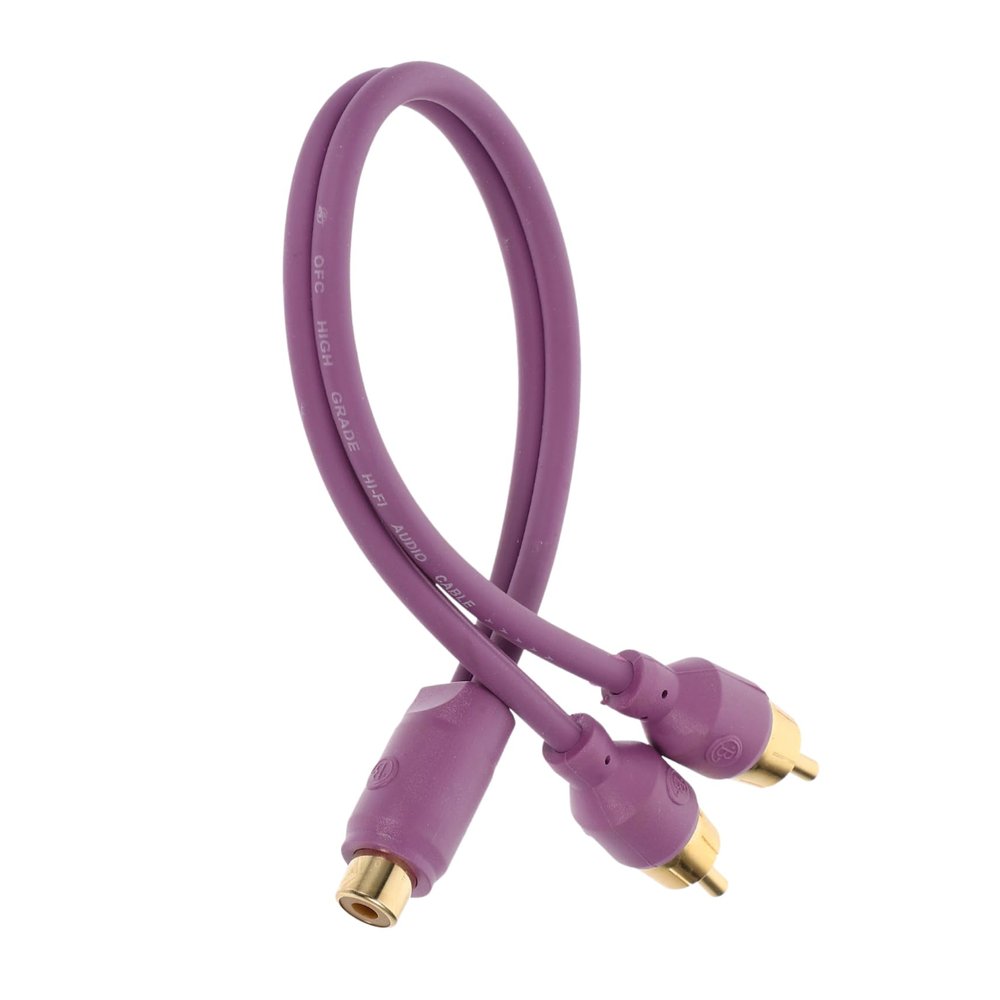 Beatifufu Audio Speaker Splitter Cable Female to Male for Enhanced Installation for Car and Home