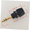 Abaodam Mini Stereo Microphone for Portable Mic Compatible Mobile Phones Tablets and Laptops for Chatting Easy to Use Black view 2