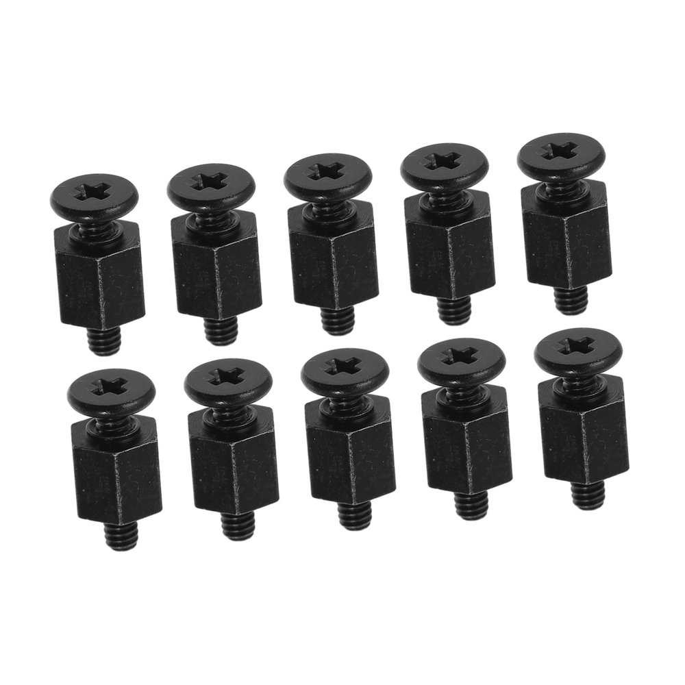 OSALADI 10pcs .2 Ssd Mounting Screws Hexagon Head Black for Motherboard Repair Kit