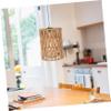 WHAMVOX Paper Rope Woven Lampshade Rustic Ceiling Lamp Cover for Handmade Light Cover for Home Hotel Cafe and Restaurant Safe Lightweight and Wear-resistant Design view 2