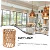 WHAMVOX Paper Rope Woven Lampshade Rustic Ceiling Lamp Cover for Handmade Light Cover for Home Hotel Cafe and Restaurant Safe Lightweight and Wear-resistant Design view 3