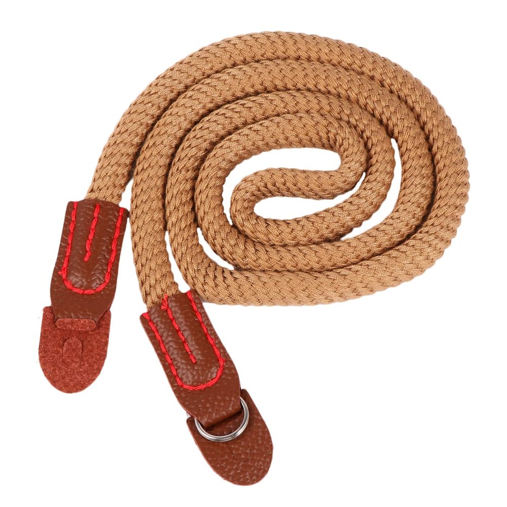 ARTIBETTER 1pc Cotton -single Camera Lanyard Strap Sturdy Hanging Rope for Outdoor Use Fashionable Comfortable and Easy to Install Apricot No Camera Included