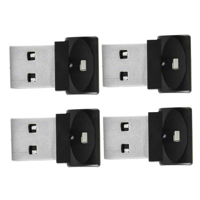 PLAFOPE 4pcs Mini Usb Car Interior Light Creative Usb Ambient Lamp with Gradient Color Design for Laptop and Vehicles
