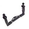 HOMSFOU Underwater Camera Tray Stabilizer Rig Dual Mount Lightweight and Sturdy Support for Diving Photography Compatible with Housings and Video Lights Black view 1