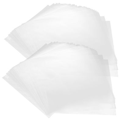 CAXUSD 50pcs Vinyl Record Outer Sleeves for Storing Preserving Displaying Your Vinyl Collection Optimal Transparency Dust